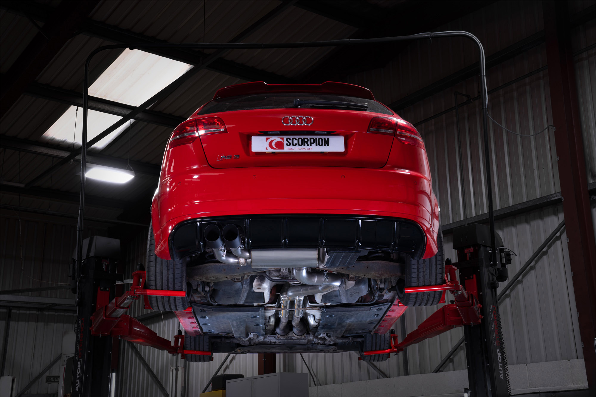 Audi - RS3 8P - Bez rezonátora secondary cat-back systém – Obrázok 3